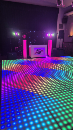 Verlichte dansvloer DJ John Valk Verlichte dansvloer DJ John Valk