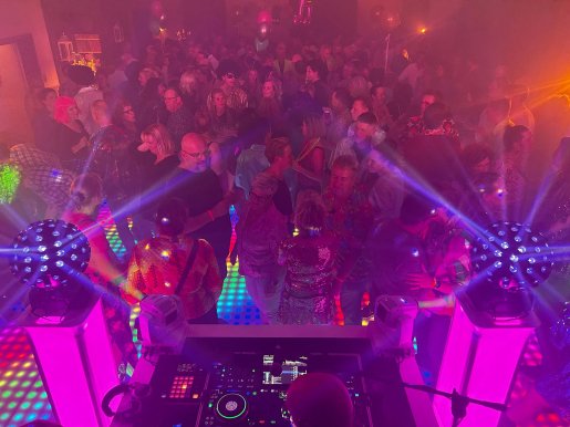 DJ John Valk grote drive-in show Disco party 70's 80's
